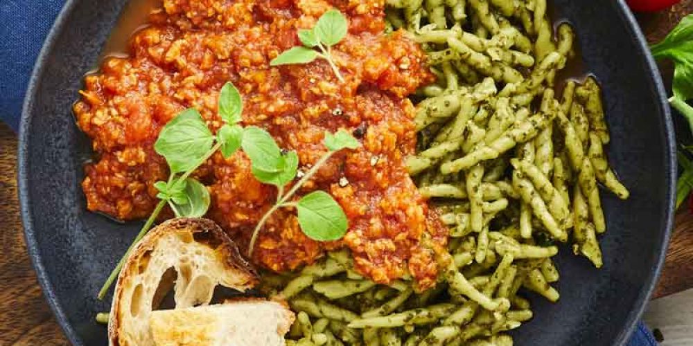 trofiette pasta med pesto nem mad fra bonzo måltider