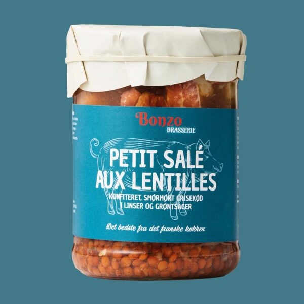 Brasserie Petit Sale Aux Lentilles confiteret svin