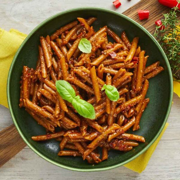 pennette pasta med spicy arrabiata